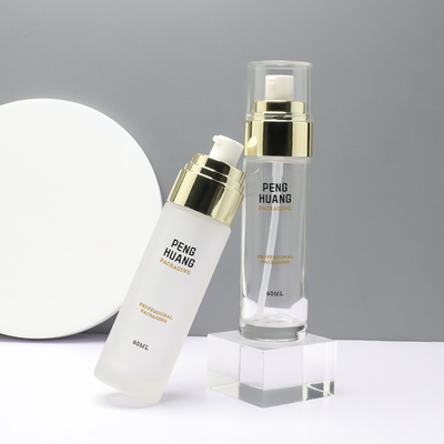 Stampa d'imballaggio cosmetica di vetro di lusso dello schermo del contenitore della bottiglia 60ml della lozione
