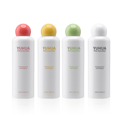 contenitori cosmetici amichevoli di frutta della radura di 200ml 250ml del succo delle bottiglie di eco bianco di plastica dell'ANIMALE DOMESTICO