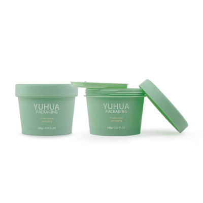barattoli di imballaggio di plastica 100g con il recipiente di plastica riciclato cappuccio bianco materiale dell'ANIMALE DOMESTICO di Flip Cap