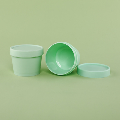 barattoli di imballaggio di plastica 100g con il recipiente di plastica riciclato cappuccio bianco materiale dell'ANIMALE DOMESTICO di Flip Cap