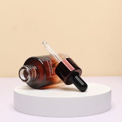 Il contagoccia di vetro dell'olio essenziale imbottiglia la cura di pelle vuota di verniciatura su ordinazione 30ml