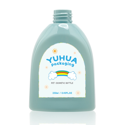 Etichetta sveglia di plastica del bambino della pompa del fiore della bottiglia 250ml della lozione della crema del lavaggio del corpo