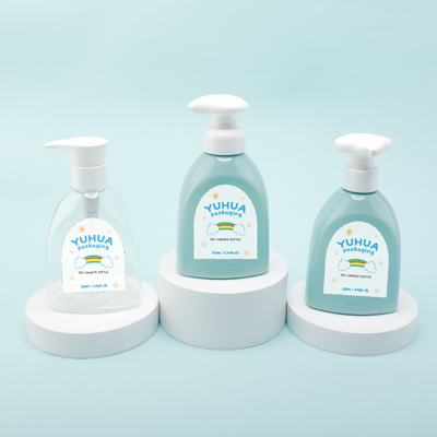 Etichetta sveglia di plastica del bambino della pompa del fiore della bottiglia 250ml della lozione della crema del lavaggio del corpo