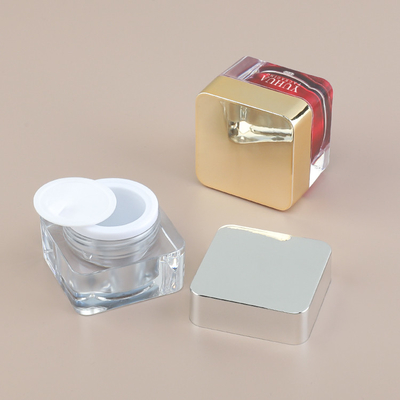 barattolo quadrato acrilico del vaso della crema di 5g 10g per l'imballaggio di Skincare