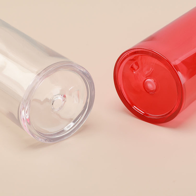 Bottiglie cosmetiche di plastica su ordinazione di logo 200ml con la matrice per serigrafia del coperchio a vite