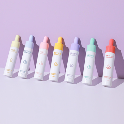 logo su misura d'imballaggio cosmetico del contagoccia 30ml dell'olio per capelli di plastica della bottiglia