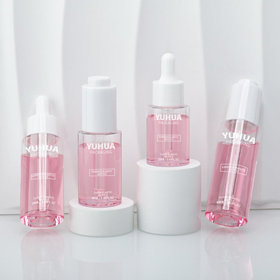 Chiaro imballaggio su ordinazione della bottiglia della lozione del siero del cilindro 30ml 40ml 50ml 60ml