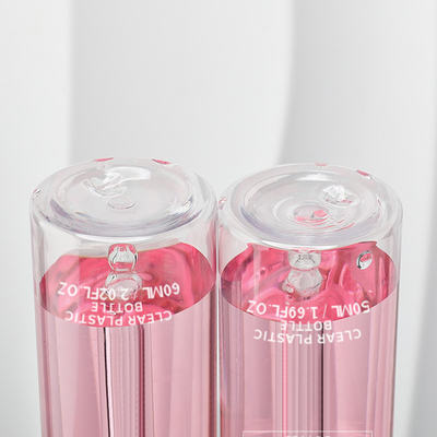 Chiaro imballaggio su ordinazione della bottiglia della lozione del siero del cilindro 30ml 40ml 50ml 60ml