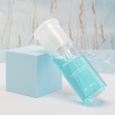 bottiglie di imballaggio di plastica dell'ANIMALE DOMESTICO pp di rimozione di trucco di 50ml 60ml con la dimensione di Samll della pompa di stampa