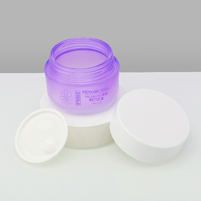 Barattolo crema di plastica libero del campione 50ml con la matrice per serigrafia del coperchio