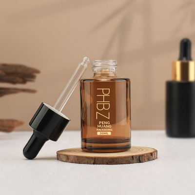Bottiglie per gocciolante di siero di stampa personalizzate Bottiglie di olio essenziale di vetro da 30 ml