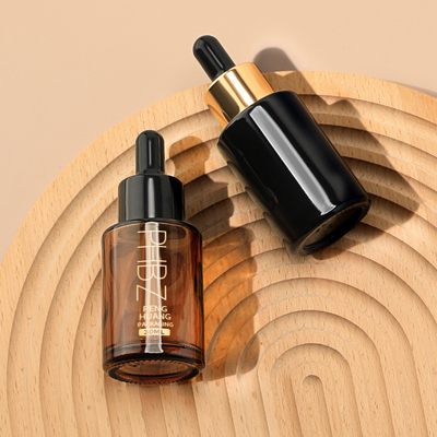 Bottiglie per gocciolante di siero di stampa personalizzate Bottiglie di olio essenziale di vetro da 30 ml