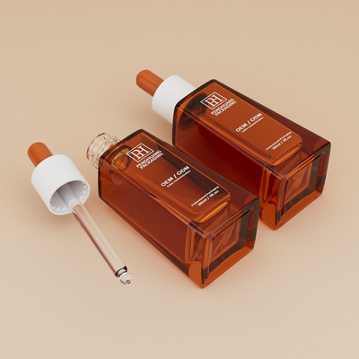 Bottiglie per gocciolante di siero di olio di 30 ml trapezoide classico per imballaggi per la cura della pelle