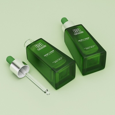 30 ml di 1 oz di vetro verde, bottiglie gocciolanti di siero vuoto, sterilizzazione EO