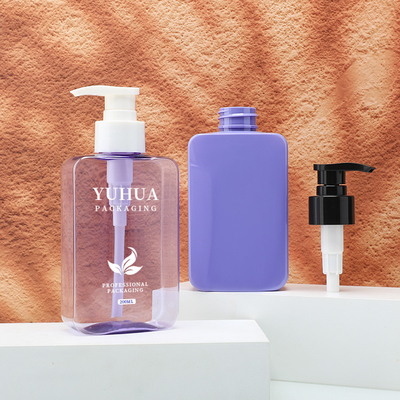Un buon prezzo. Bottiglia toner di plastica viola da 200 ml con pompa di pressione per disinfettante per mani in linea