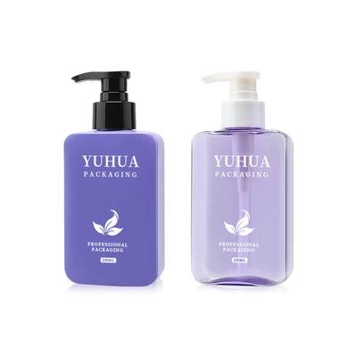 Un buon prezzo. Bottiglia di lozione di plastica viola con pompa di pressione 200 ml per lo shampoo in linea