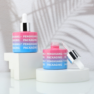 Bottiglie di olio di vetro di lusso con tappo del gocciolante 30 ml 50 ml
