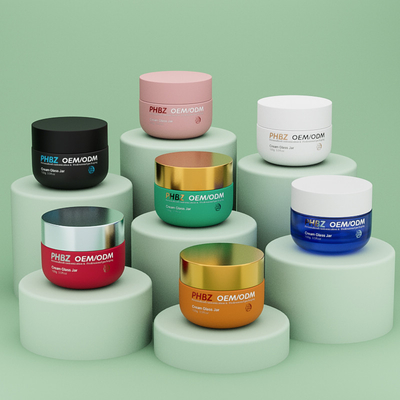 OEM ODM Vasca vuota di crema cosmetica matta 100g Vaso di burro corpo di vetro Vaso con coperchio