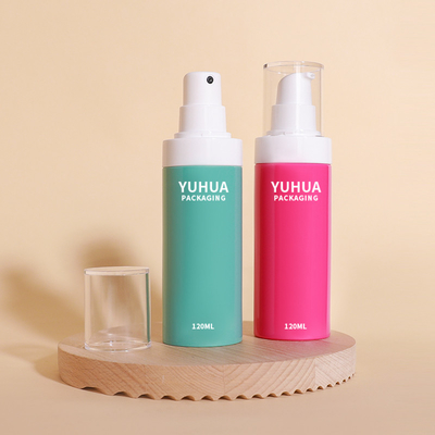 Colorato 120ml vuoto bianco fine nebbia bottiglia di pompa di plastica spray per acqua tonico corpo
