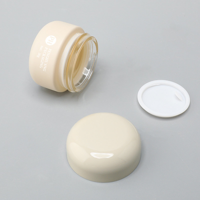 Vaso di vetro cosmetico stampato su misura con tappi a vite Crema per gli occhi Crema per le labbra Crema per il balsamo