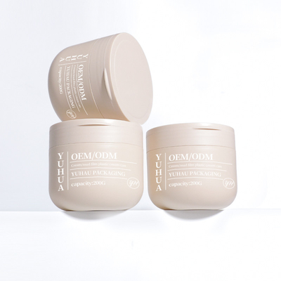 OEM ODM Bicchiere di crema di plastica a doppia parete 200ml vuoto rotondo PP maschera matta per la cura dei capelli Bicchiere contenitore