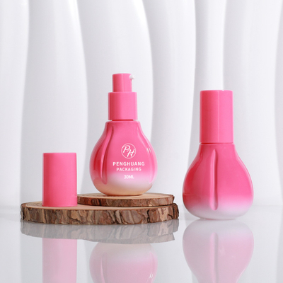 Contenitore di bottiglia cosmetica in vetro con tappo di pompa per la vendita a caldo per lozione di crema di siero