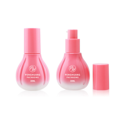 Ingrosso 30 ml siero e toner personalizzato logo crema lozione bottiglie di vetro con pompa