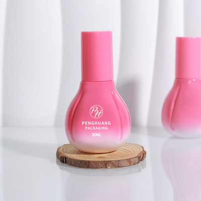 Ingrosso 30 ml siero e toner personalizzato logo crema lozione bottiglie di vetro con pompa