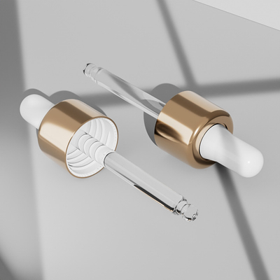 Logo personalizzato Bottiglie gocciolanti di vetro rotonde vuote da 30 ml per olio di siero