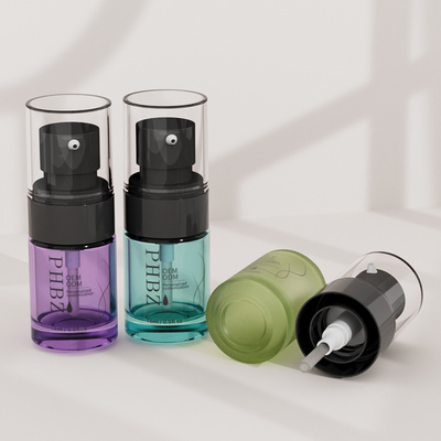 15 ml di bottiglie di fondamento di vetro congelato per cosmetici personalizzabili