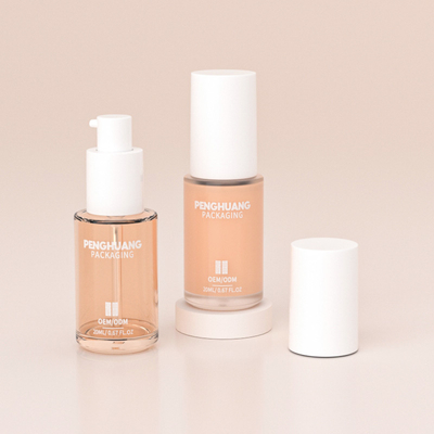 Imballaggio cosmetico di lusso Bottiglie di olio per capelli in vetro Sero 20 ml Bottiglia pompa di lozione