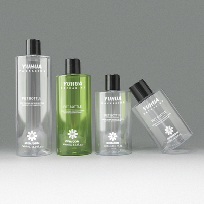 Disco di plastica personalizzabile bottiglia con tappo superiore per gel doccia e balsamo per capelli