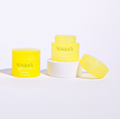 Vaso di crema per gli occhi vuoto 5g 10g 15g Contenitore di plastica con balsamo per le labbra