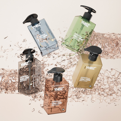 Bottiglia di lozione di plastica personalizzata Bottiglia di pompa di shampoo per disinfettante per mani da 300 ml