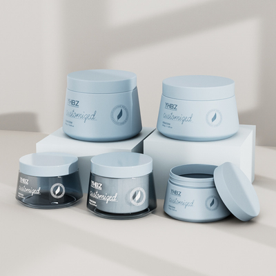 Vaso di crema di plastica opaca 150 ml 250 ml 350 ml 500 ml contenitori di crema vuota