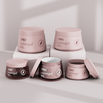 Vaso di crema di plastica opaca 150 ml 250 ml 350 ml 500 ml contenitori di crema vuota