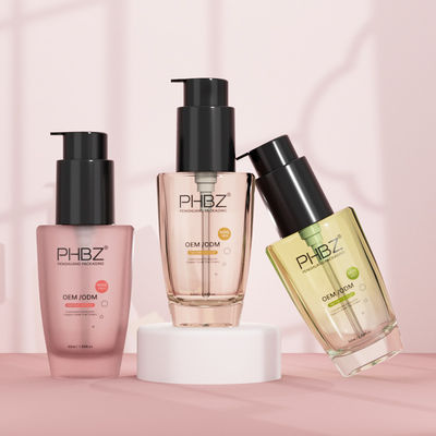 Bottine di fondazione in ingrosso bottiglia di lozione di vetro per lozione per il corpo olio per capelli siero olio