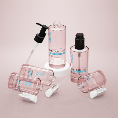 Bottiglia cosmetica in vetro personalizzata 100ml 120ml 150ml Serum Lotion Pump Bottle