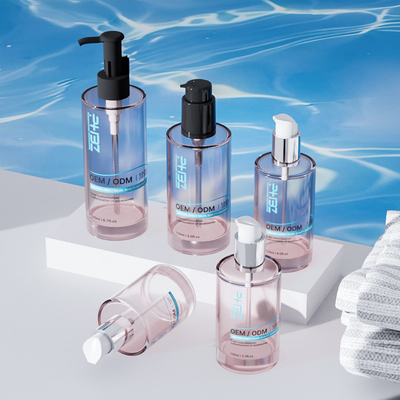 Bottiglia cosmetica in vetro personalizzata 100ml 120ml 150ml Serum Lotion Pump Bottle