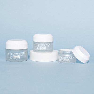 Vasetti di vetro per crema 5-100g Contenitore per imballaggio per la cura della pelle Vasetto cosmetico in vetro