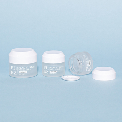 Vasetti di vetro per crema 5-100g Contenitore per imballaggio per la cura della pelle Vasetto cosmetico in vetro