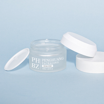 Vasetti di vetro per crema 5-100g Contenitore per imballaggio per la cura della pelle Vasetto cosmetico in vetro