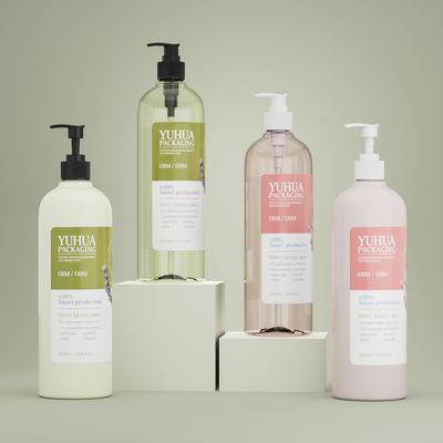 1000ML Luxury Eco-Friendly Plastic Pump Bottle for Shampoo Conditioner with Lotion Pump