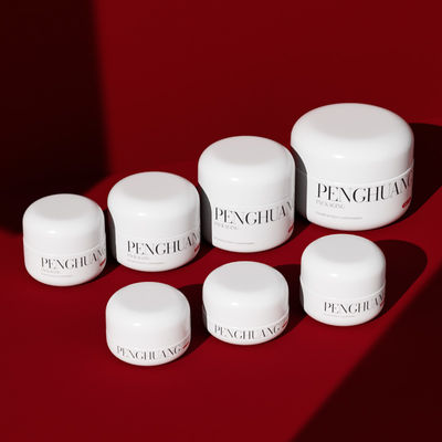 Vasetto per crema in vetro bianco/trasparente/personalizzato, perfetto per la tua linea di skincare di lusso