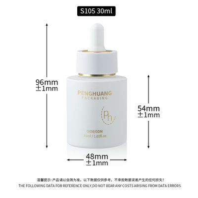 Flaconi contagocce in vetro trasparente per sieri per esigenze di skincare personalizzate