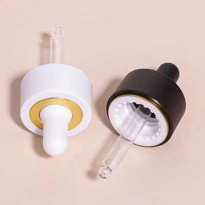 Bottiglia gocciolante di vetro rotondo con logo personalizzato secondo i requisiti del cliente