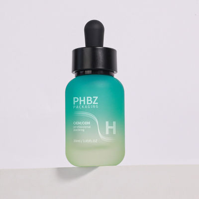 Secondo le esigenze del cliente Serum Bottine gocciolante 30ml Vetro Rotondo Matte Bottine gocciolante Tipo Cappa Durable E Packaging Opzione