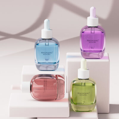 Flacone contagocce in vetro da 30 ml per siero, con serigrafia a caldo, ideale per oli essenziali e prodotti per la cura della pelle