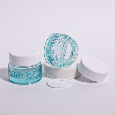 ODM OEM accettato Bottiglia di imballaggio di cosmetici di lusso rotonda adatta a creme di fascia alta sieri e altri prodotti di bellezza essenziali