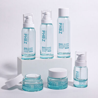 ODM OEM accettato Bottiglia di imballaggio di cosmetici di lusso rotonda adatta a creme di fascia alta sieri e altri prodotti di bellezza essenziali